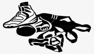 Wrestling Boxing Shoe - Wrestling Gear Clipart #8131155