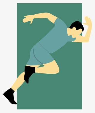 Girl Running Clipart 27, - Vektor Atlet Png #8131330