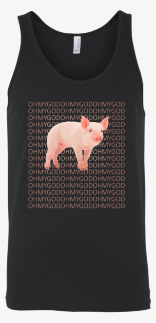 Oh My Piggy Funny Pig Shirt Unisex Tank - Rhinoceros #8132319