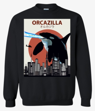 Orcazilla Funny Killer Whale Shirt Sweatshirt - Social Work Christmas Sweater #8132397
