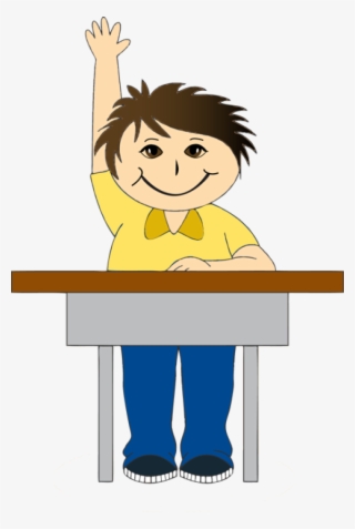 Clip Art Of A Boy At School Desk &169 Dixie Allan Clipart - Boy In School Clipart #8132693