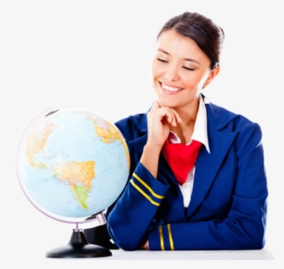 Flight Attendant Png Transparent - Globe #8133137