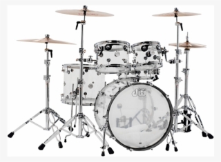 Dw Design Drum Set 5pc Clear Acrylic - Acrylic Dw Drums #8133846