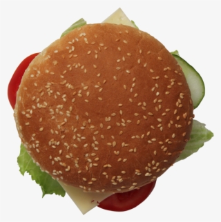 Top View Burger - Burger Top View Png #8134506