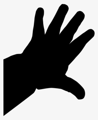 Clipart Of Reaching, Hand And And Hand On - Waving #8135088