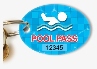 Pool Pass Swimmer Tag In Oval Shape - Pool Pass #8135314