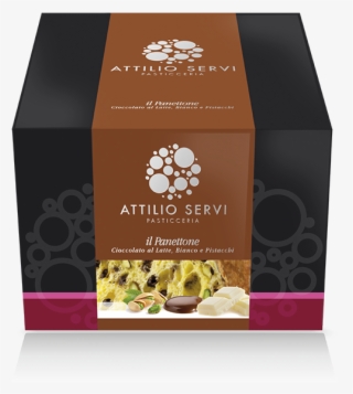 White Chocolate, Milk Chocolate And Cervia Salt Pistachios - Attilio Servi Panettoni #8136793