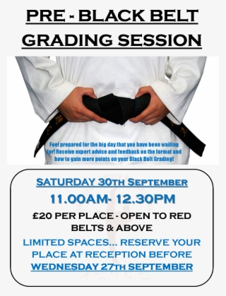 Pre Black Belt Grading - Flyer #8136968 Pre Black Belt Grading - Flyer #8136968