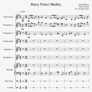 Sheet Music Made By Theevodragon For 9 Parts - Harry Potter On The Xylophone #8137434 Sheet Music Made By Theevodragon For 9 Parts - Harry Potter On The Xylophone #8137434