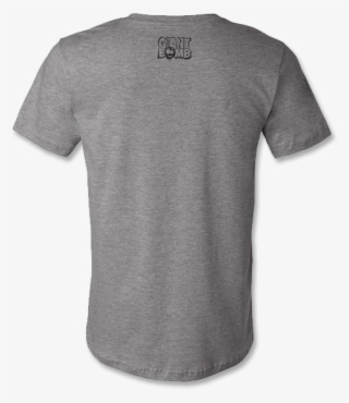 Giant Bomb Athletic T-shirt - Back Of Gray T Shirt #8137520
