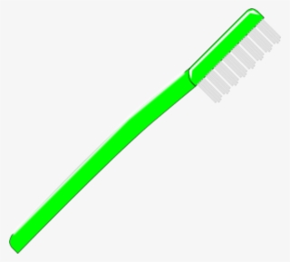 Toothbrush Vector Clip Art - Lime Green Line Png #8137584