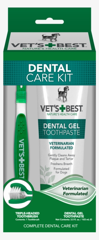 Vet's Best Complete Enzymatic Dental Care Gel & Toothbrush - Toothbrush #8137993
