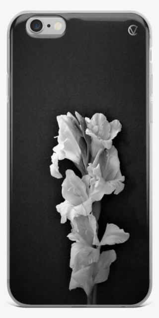 Iris Noir Floral Black Iphone Case By Ventcri #8139480