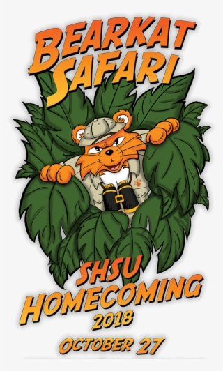 Bearkat Safari Shsu Homecoming 2018 October - Cartoon #8140030