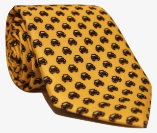 Yellow Cars Twill Necktie - Paw #8141818