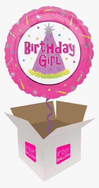 Birthday Girl Purple Party Hat - Birthday Girl And Boy #8141853