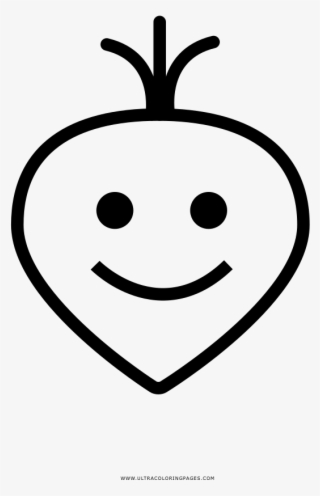 Turnip Coloring Page - Smiley #8142271