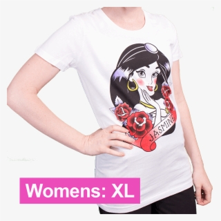 Jasmine Tattoo Art Women's T Shirt - Cartoon #8143975