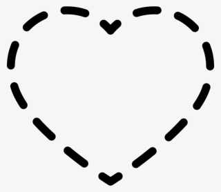 Heart Of Broken Line Comments - Corazon Punteado Para Colorear #8144803