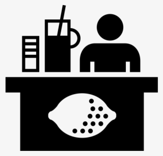 Lemonade Stand Png Black And White #8145082