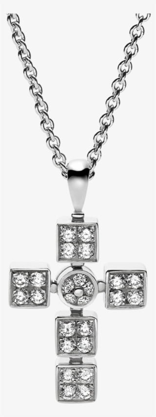 Lvcea Necklace Necklace White Gold White - Dije De Cruz Con Piedras #8147268