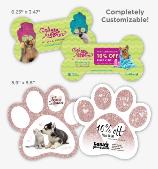 High Quality, Two Sided Full Color Shaped Thank You - Paw #8147447