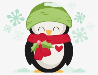 Drawn Penguin Christmas - Cute Christmas Penguin Png #8147503