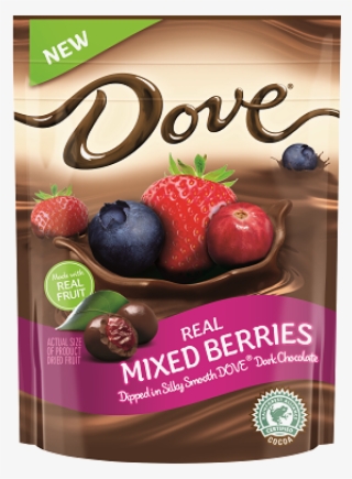 Real Mixed Berries Dipped In Silky Smooth Dove® Dark - Dove Chocolate Covered Berries #8148055