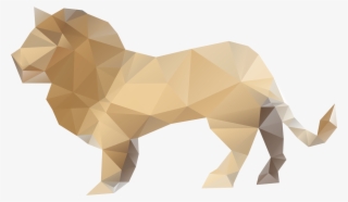 Clip Royalty Free Download Paper Polygonal Transprent - Lion Polygonal #8148119