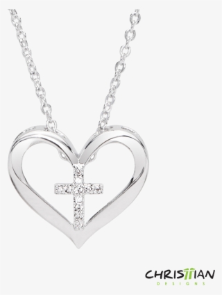 Faith Hope Love Heart Cross Necklace Necklaces And - Heart Cross Necklace #8148291