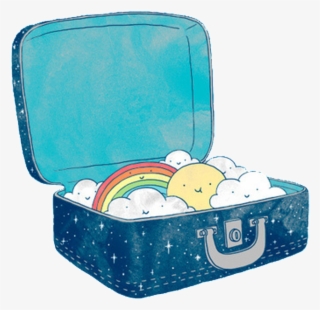 Cloud Rainbow Transparent In A Box - 行李 手繪 #8148533