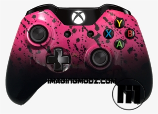 Fade Splatter Pink Xbox One Controller - Xbox 1 Controller Wrap #8148779