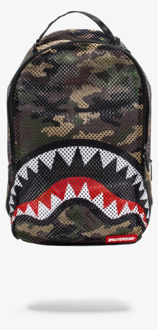 Bape Shark Png - Sprayground White Marble Backpack - Free Transparent PNG Download - PNGkey