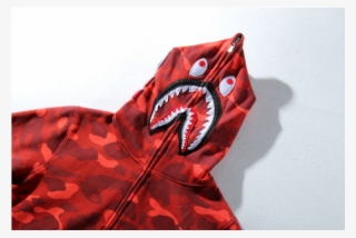 Bape 12201526 Men's Jacket Printing Hoodie Coat Shark - Casual Dress #8150361