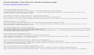 Great Gatsby Test Review Guide Great Gatsby Test Review - Module Commercial Cooking Grade 7 #8151346