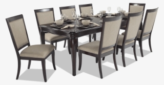 Gallery Slider Image - Gatsby 9 Piece Dining Set With Side Chairs & Swoop #8151777