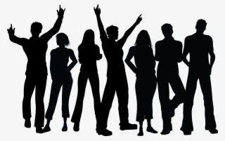 Group Black Silhouette - Crowds Of People #8152046