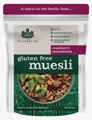 Brookfarm Gluten Free Muesli Cranberry 1kg - Brookfarm Natural Muesli #8152362