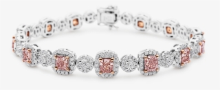 Argyle Pink And White Diamond Bracelet - Bracelet #8152480