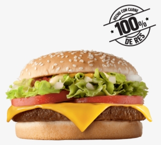 Hamburguesa Con Carne De Res De 125 Gr, Queso Cheddar, - Hamburguesa Magnifica Foto Real #8153277