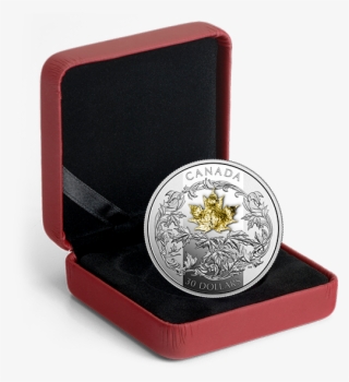 *golden Maple Leaf - Canadian Silver Coin 2017 Year Of The Rooster #8153953