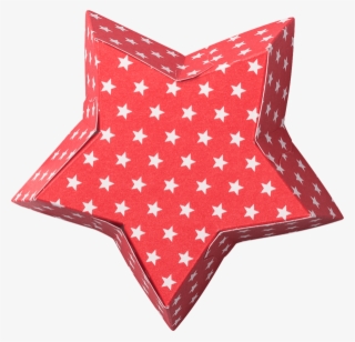 Star Shaped Baking Mould Small Stars White On Red, - Cushion #8154042