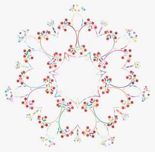 This Free Icons Png Design Of Prismatic Floral Frame #8154074