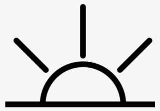 Sun Setting Clipart Black And White #8154143