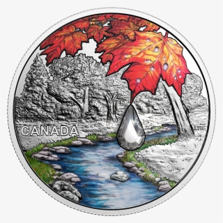 2017 1 Oz Canada Jewel Of The Rain - Canada 2014 Crystal Raindrop Maple 1 Oz #8154173