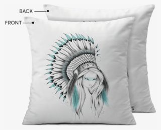 Dailyobjects Indian Headdress 16" Cushion Cover Buy - Headdress Native American Draw #8154414