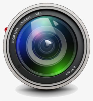 Clip Black And White Camera Lens Clip Art - Camera Lens #8154420