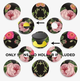 Floral Tune Skin Phone Holder - Rose #8154719