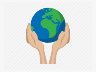 Cartoon Picture Of Earth - Hand Holding Earth Png #8155330