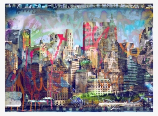 Graffiti City Wall Panel - Graffiti Walls In Interiors #8156668